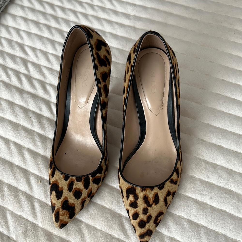 Aldo cheetah print heels size 7
